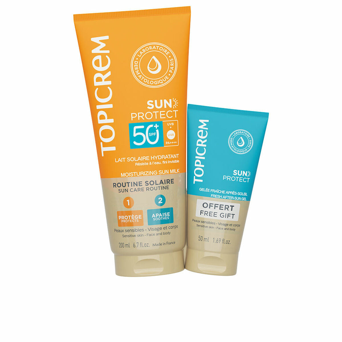 Sun Protection Set Topicrem SUN PROTECT Spf 50 Spf 50+ 2 Pieces-0